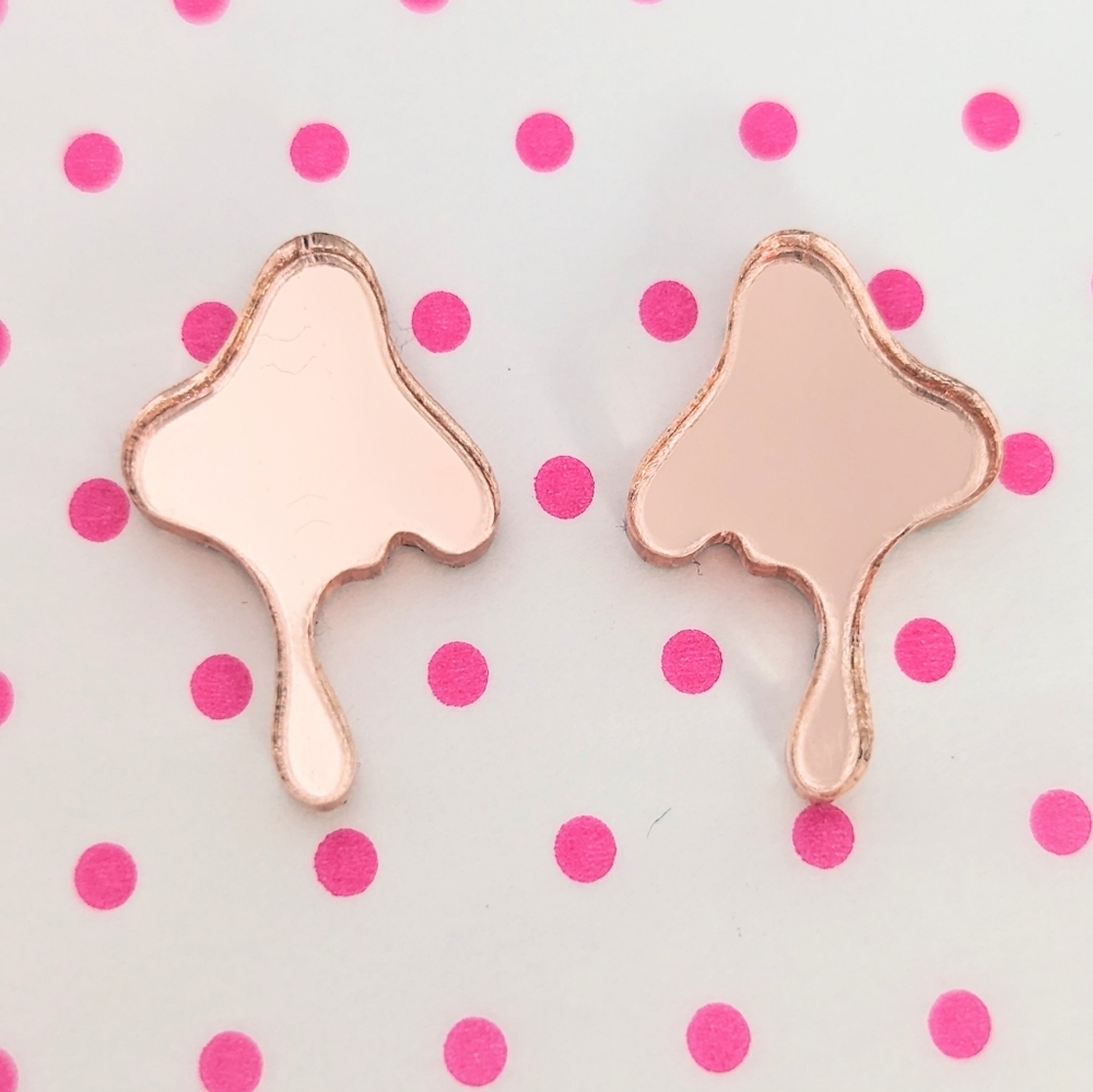 Mirror Drip Studs | Hypoallergenic - Picture 13 of 16